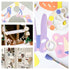 Glue Points, 1000 12mm/0.47" 10 Rolls Poster Putty Adhesive Clear Balloons Dots Tape Removable Double Sided Non Trace Stickers for Wedding Decorat...