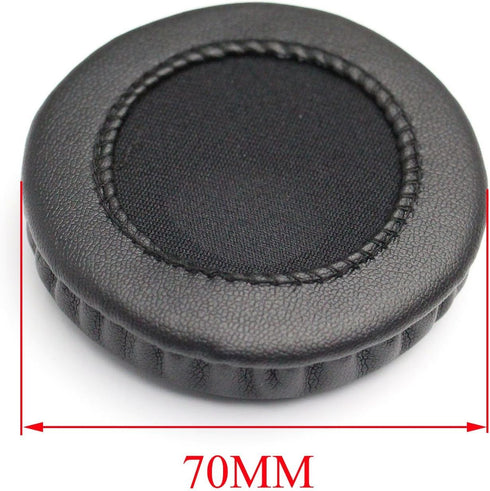 A Pair Black Ear Cushion Replacement Ear Pads Ear Cups For Sony MDR-V150 V250 V300 V100 V200 V400 DR-BT101 ZX100 ZX300 Headphones Headset 70MM...