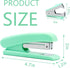 Green Stapler, Desktop Stapler, 25 Sheet Capacity, includes 1000 Staples and Staple Remover...