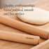 GOBAM Wood Rolling Pin, Medium - Dough Roller for Pasta, Cookies, Pie, Pizza, Chapati, Fondant, Rolling Pins for Baking, Bread Making Tools and Su...