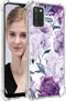 for Galaxy A03S Case,Samsung Galaxy A03S,TPU soft rubber four corners reinforced anti-fall mobile phone case Cover for Samsung Galaxy A03S (Purple...