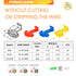 125pcs Solderless Quick Splice Wire Connectors,22-10 Gauge Scotch Lock Snap Electrical Wire Crimp Terminals Connector Assortment Set...