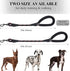 VIVAGLORY Short Dog Leash with Comfortable Padded Handle, 18IN Durable Rope Short Walking & Training Leashes for Dogs with Highly Reflective Threa...