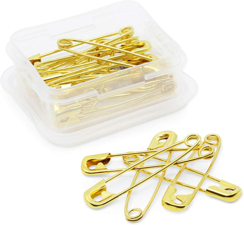 Dritz 1466 Safety Pins, Brass, Size 3 (20-Count)...
