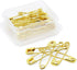 Dritz 1466 Safety Pins, Brass, Size 3 (20-Count)...