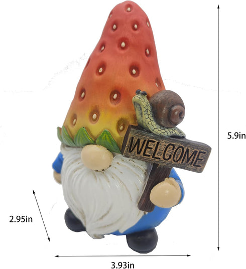 Strawberry Gnomes Decorations Strawberry Gnomes Decor Gifts Garden Gnome Outdoor Strawberry Gnome Statue Gifts for Home Decor Strawberry Gnomes Fi...