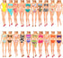BARWA 12 Items 5 Psc Swimsuits Bathing Clothes Bikini One Piece with 2 Pool Floaties with 5 Shoes for 11.5 inch Doll...