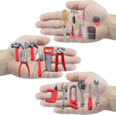 Construction Tools Fondant Silicone Molds Set for Chocolate Candy Sugarcraft Cupcake Topper Cookie Decorating, Epoxy Resin Soap Clay Wax Craft 0.5...