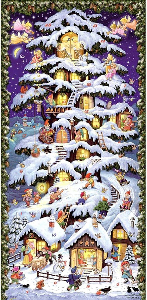 Alexander Taron Importer 11641 Korsch Advent-Tree Tower-23.75" H x 11.5" W x .1" D, White...