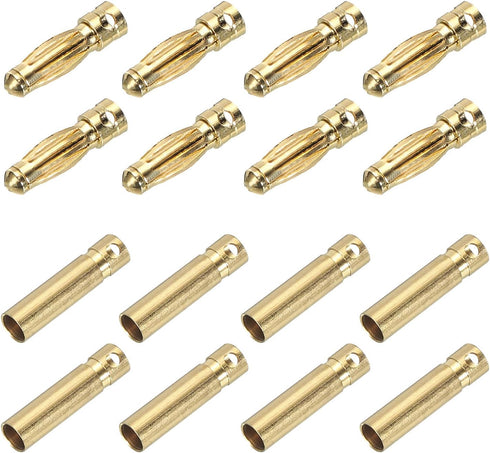 MECCANIXITY 8 Pairs Banana Plugs Connector 3mm Male Female Banana Plug for Speaker Wire RC Battery ESC Motor...