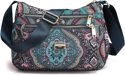 Crossbody Bag for Women Lightweight Pocketbook Nylon Waterproof Shoulder Purse Messenger Bag...