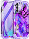 Rancase for Galaxy A15 5G Case,Three Layer Heavy Duty Shockproof Protective Case with 2 Tempered Glass Screen Protector for Samsung Galaxy A15 5G ...