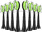 Replacement Toothbrush Heads for Philips Sonicare DiamondClean C2 C1 4100 G2 W Plaque Control Simply Clean Electric Brush Head, 8 Pcs Black...