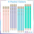 V-Opitos Wood-Cased #2 HB Pencils, 48 Pack Pre-Sharpened Pencils with Top Erasers, Bulk Pastel Color Pencils for School Teacher Supplies, Writing,...