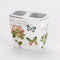 Avanti Linens - Toothbrush Holder, Ceramic Bathroom Accessories, Artsitic Home Decor (Butterfly Garden Collection)...