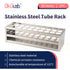 Test Tube Rack, 30 Holes Stainless Steel Test Tube Racks, with Extended Edges Providing Handles, Suitable for Tubes of Dia.?21mm, Round Holes Test...
