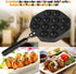 Takoyaki Maker,12 Holes Aluminum Takoyaki Pan Non Stick Grill Pan Plate Cooking Baking Mold Tray Takoyaki Grill Pan for Takoyaki and Round Pancake...