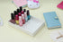 Elegance System Embossed Design Organizer Tray #3 Desktop Vanity Drawer Jewelry Stationery Make-up Storage Bin Dressing Table Organizing Box, Whit...