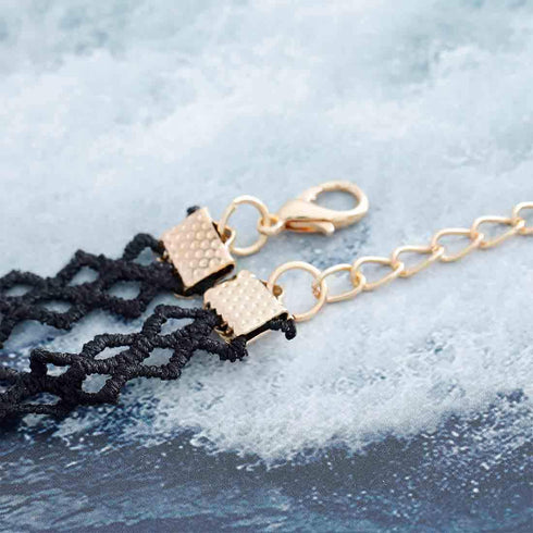 Olbye Elastic Choker Star Necklace Black Tattoo Choker Necklaces for Women and Girls Plastic Minimal Necklace Jewelry...