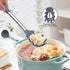 TeamFar Silicone Kitchen Utensils, 2 Pcs Large Nonstick Soup Ladle and Pasta Fork for Cooking Mixing Serving Soup, Sauce, Spaghetti, Eggs, Non-Tox...