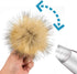 12 Pieces Faux Fur Pom Pom Balls Fur Fluffy with Elastic Loop for Hats Shoes Scarves Gloves Scarves Bag Key Chain Charms Accessories (Faux Mink Fu...