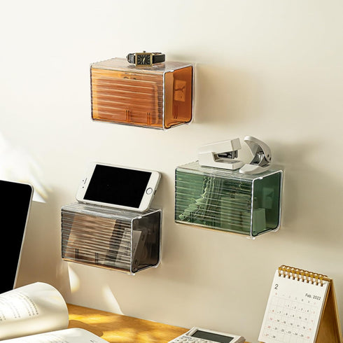 SUNFICON Pull In & Out Cotton Swab Balls Box Organizer Dispenser Cotton Pads Holder Storage Canister Cosmetic Pads Container Flossers Case Gifts B...