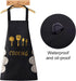 aprons for women with pockets kitchen apron with hand wipe pockets, waterproof for cooking and baking...