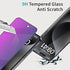 2 Pack Purple Privacy Screen Protector for iPhone 15 Pro 6.1 inch, 9H Anti-Spy Tempered Glass, Easy Installation, High Sensitivity, Case Friendly...