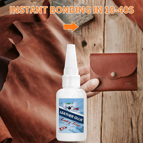 50g Leather Glue, Super Glue for Leather, Strong Bond for Repair & DIY, Permanent Clear Special Adhesive for Leather Shoes, Purses Bags, belt, Wat...