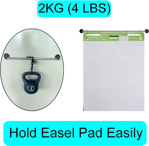 YYST Type-A 29" Easel Pad Holder, Magnetic Easel Sheet Holder, Flip Chart Paper Holder w/Magnets (1)...
