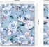 WAVEYU Cute 3 Ring Binder 1 Inch Ring with Letter Size Interior Pockets for School Office Supplies, Blue Flower...