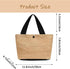 Straw Beach Bag,Women Straw Summer Purse Woven Mini Handbags Straw Tote Bag with Lining Pockets for Daily Use Beach Travel...