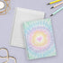 Gotcha Covered Notebooks Softcover Love To Tie Dye 8.5" x 11" Trendy Spiral Notebook/Journal, 120 Wide Ruled Pages, Durable Gloss Laminated Cover,...