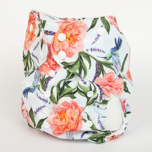 2 to 7 Years Old Junior Big Cloth Diaper Pocket Reusable Baby Toddler Girls (Hummingbirds)...