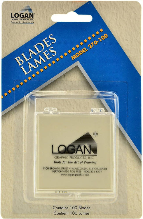 Logan Graphic Products, Inc. Mat Cutter Replacement Blades, 100-Pack (ANL270-100)...