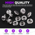 Swpeet 62Pcs Canvas Snap Kit, Stainless Steel Marine Grade Canvas and Upholstery Boat Cover Snap Button Fastener Kit Including 3/8" Sockets 13mm M...