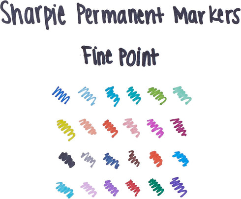 Sharpie Permanent Markers, Fine Point, Purple, Box of 12...