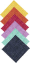 Connecting Threads Blender Collection 40 pcs Precut 100% Cotton Quilting Fabric Bundle 5" Charm Squares (Faux Tweed Tonals)...