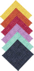 Connecting Threads Blender Collection 40 pcs Precut 100% Cotton Quilting Fabric Bundle 5" Charm Squares (Faux Tweed Tonals)...