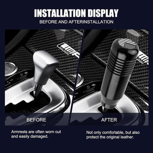 1 PC American Flag Car Shift Knobs, Comfortable Touch, Durable Metal Vehicle Shifter Decoration with Adapters, Universal Weighted Automotive Shift...