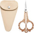 Sewing Scissors Embroidery Scissors, 4.5in Rose Gold Crochet Scissor with Sheath for Craft Cross Stitch Needlework Artwork Thread Yarn Cutting...