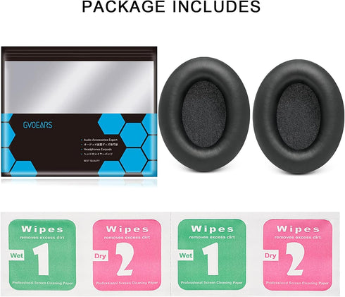 GVOEARS Replacement Ear Pads Cushions for HyperX Cloud 1/I/2/II/3/III/Pro/Core/Alpha/Alpha S/Flight/Stinger/Mix/CloudX/CloudX Chat Headphones, Ear...