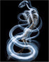 Posterizer 1 pcs-abstract reptile X-ray art -3-Art for Animal Lovers Gift for Steampunk or Goth Fans Living Room Bedroom Decor- unframed wall art...
