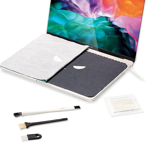 2 Pack Reversible Microfiber Laptop Keyboard Cover Cloth,Screen Keyboard Imprint Protection,Microfiber Liner Cleaning Cloth for MacBook......