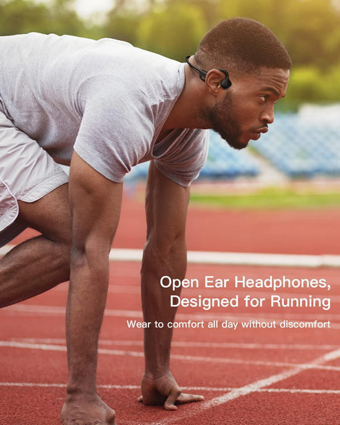 Bone Conduction Headphones Bluetooth 5.0,Wireless Open Ear Headphones with Built-in Mic,Waterproof Earphones,Sweatproof Sports Headset for Running...