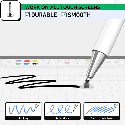 Disc Tips Replacement, Capactive Stylus Pen Disc Tip for OASO Pen (6 Pack)...