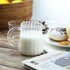 CHOOLD Elegant Wave Shaped Crystal Glass Creamer Coffee Pitcher/Serving Jug for Kitchen - Milk and Sauce - 8.5 oz...