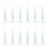 uxcell Plastic Graduated Cylinder, 25ml Measuring Cylinder, Science Test Tube Beakers, 2-Sided Metric Marking, Clear Hex Base for Lab Home 12Pcs...