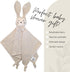 Mylo & Luna - Baby Security Blanket/Baby Lovey | Breathable and Soft Organic Cotton Muslin | Gender Neutral | Cuddle Bunny (Sand Color)...