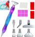 16pcs Silver Metal Tips Diamond Painting Pen Kits, 6pcs Stainless Steel Tips, 6 Glue Clays, 2 Finger Sleeves , 5D Diamond Painting Accessories Too...